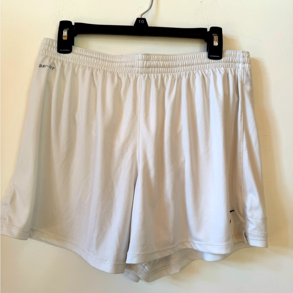 Nike White Women’s Dri-FIT Athletic Shorts